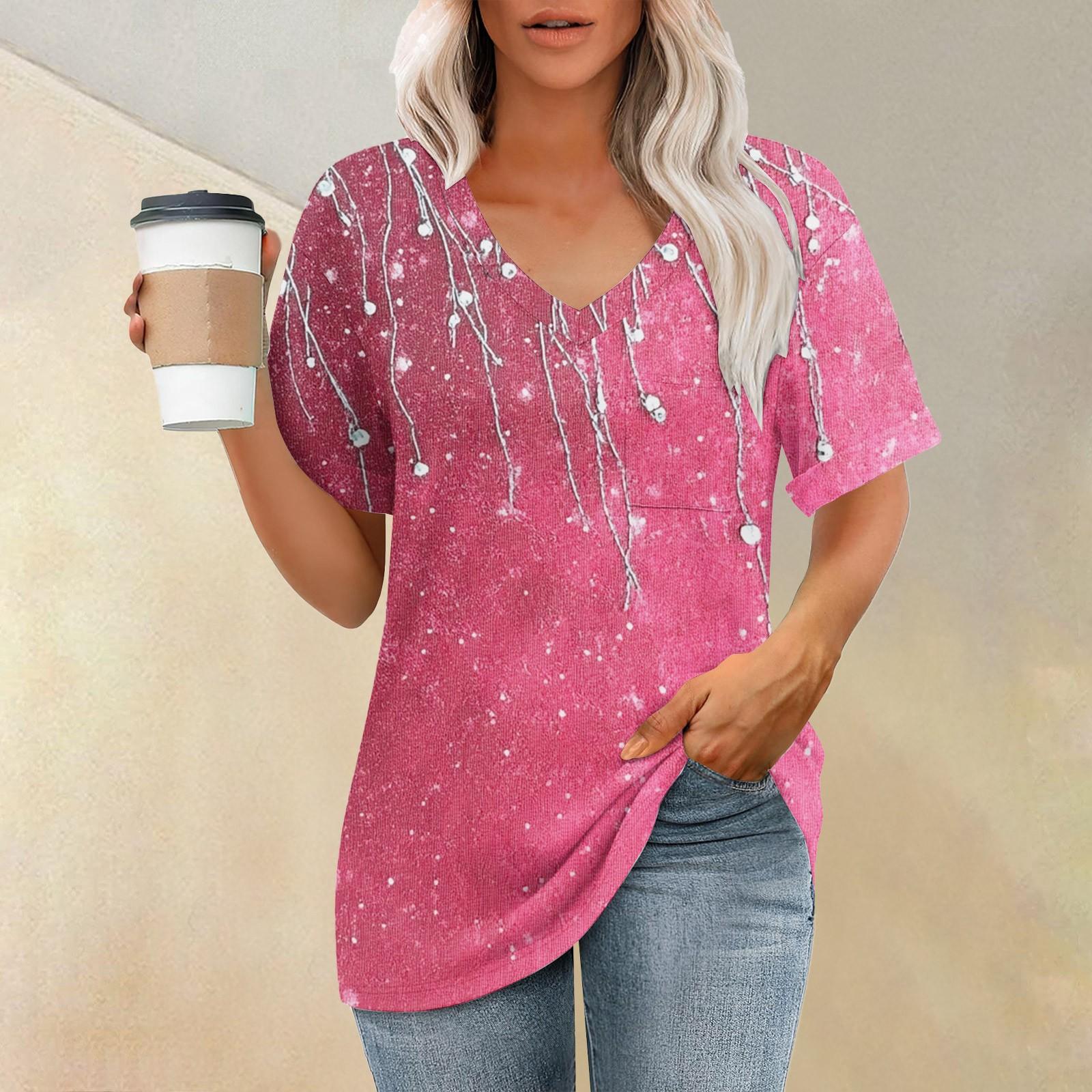 Жіноча мода Кишеня V-подібний виріз Короткий рукав Рослинний Квітковий принт Футболка Топ XXL
Жіноча мода Кишеня V-подібний виріз Короткий рукав Рослинний Квітковий принт Футболка Топ XXL