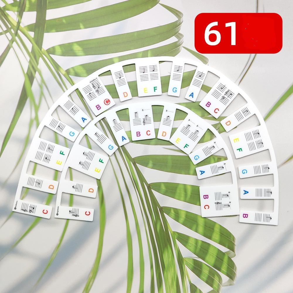 No Glue Silicone Piano Key Stickers 61/88 Key Note Strip Staff Music Decal Reusable Keyboard Accessories For Kids Beginners
No Glue Silicone Piano Key Stickers 61/88 Key Note Strip Staff Music Decal Reusable Keyboard Accessories For Kids Beginners