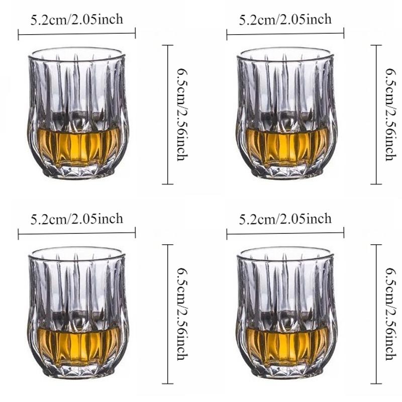 80/285/340ml Party Luxury Wine Glasses Creative Carved Whiskey Cocktail Glasses Exquisite Transparent Glass Cup Bar Accessories 4pcs
80/285/340ml Party Luxury Wine Glasses Creative Carved Whiskey Cocktail Glasses Exquisite Transparent Glass Cup Bar Accessories 4pcs