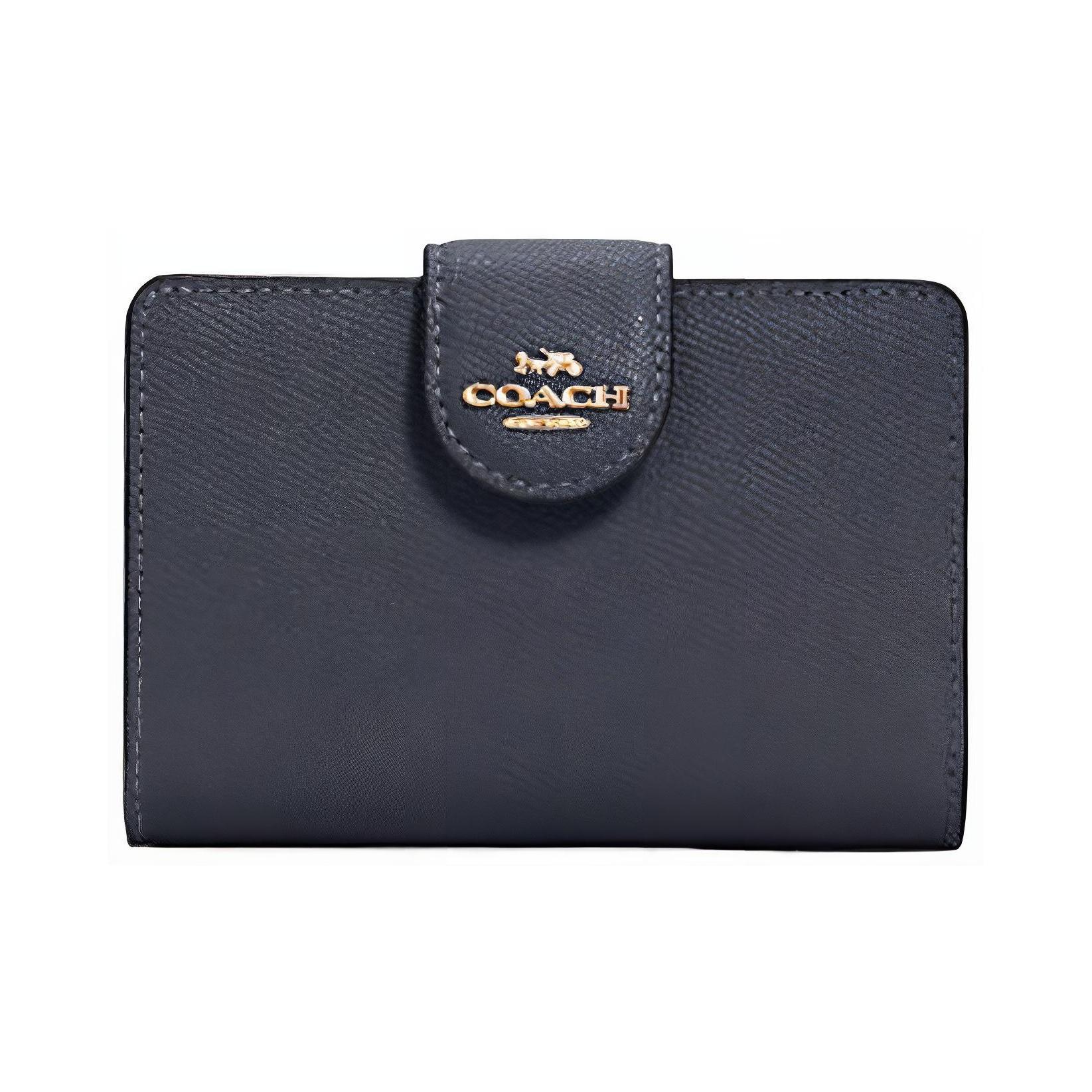 Coach Corner Zip 13 Snap Storage Leather Card Holder Wallet Medium Women Wallet Dark-Blue 6390-IMMID Basic Set (Bag+Dust Bag)
Coach Corner Zip 13 Snap Storage Leather Card Holder Wallet Medium Women Wallet Dark-Blue 6390-IMMID Basic Set (Bag+Dust Bag)