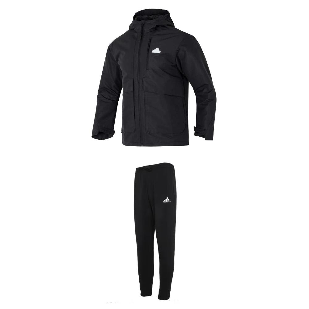 Adidas Hooded Solid Color Jacket With Drawstring Mid-Waist Long Pants Casual Sports Suit Men suit Black IT3951+GK9226 XL
Adidas Hooded Solid Color Jacket With Drawstring Mid-Waist Long Pants Casual Sports Suit Men suit Black IT3951+GK9226 XL