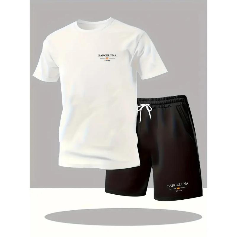 Мужская летняя футболка из чистого хлопка с круглым вырезом и шорты длиной пять дюймов и спортивные короткие рукава XL
Мужская летняя футболка из чистого хлопка с круглым вырезом и шорты длиной пять дюймов и спортивные короткие рукава XL