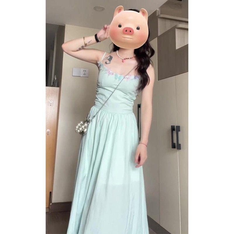 New French beautiful suspender dress children summer small seaside vacation temperament fairy dress XL м ята зелений колір
New French beautiful suspender dress children summer small seaside vacation temperament fairy dress XL м ята зелений колір