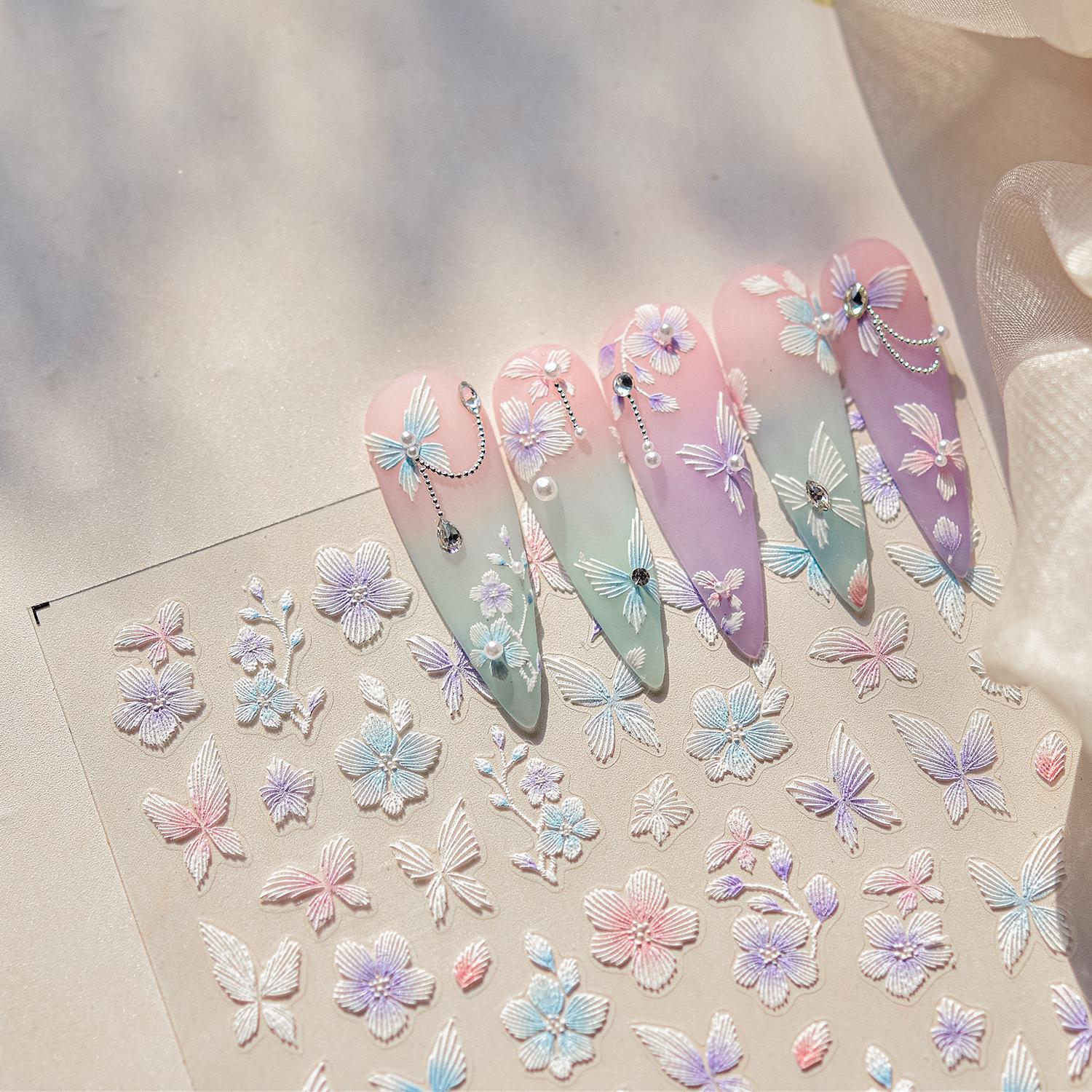 Tomoni 3D Embossed Nail Stickers: Bestseller Japanese Butterfly & Flower Nail Art Stickers
Tomoni 3D Embossed Nail Stickers: Bestseller Japanese Butterfly & Flower Nail Art Stickers
