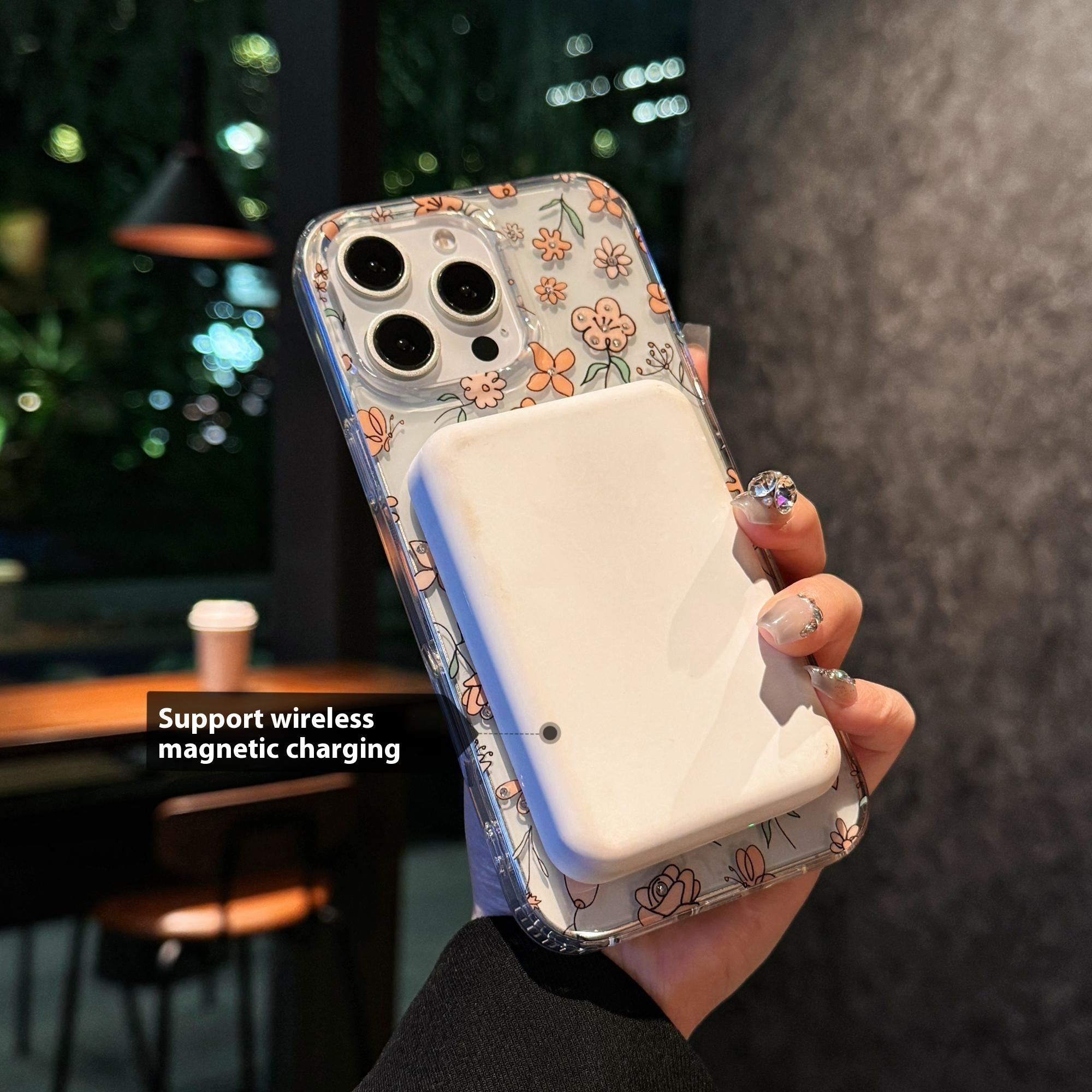 For iPhone 16 Pro Case Compatible with MagSafe Laser Flower PC+TPU Clear Phone Cover Violet
For iPhone 16 Pro Case Compatible with MagSafe Laser Flower PC+TPU Clear Phone Cover Violet