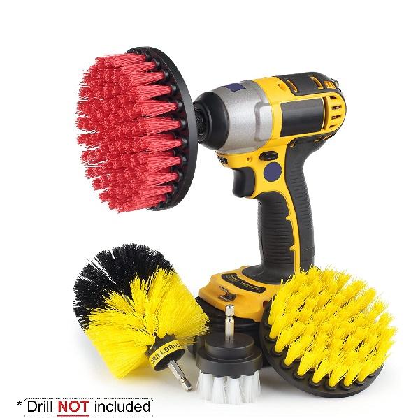 Scrub Brush Drill Attachment Kit - Drill Powered Cleaning Brush Attachments - Time Saving Cleaning
Scrub Brush Drill Attachment Kit - Drill Powered Cleaning Brush Attachments - Time Saving Cleaning