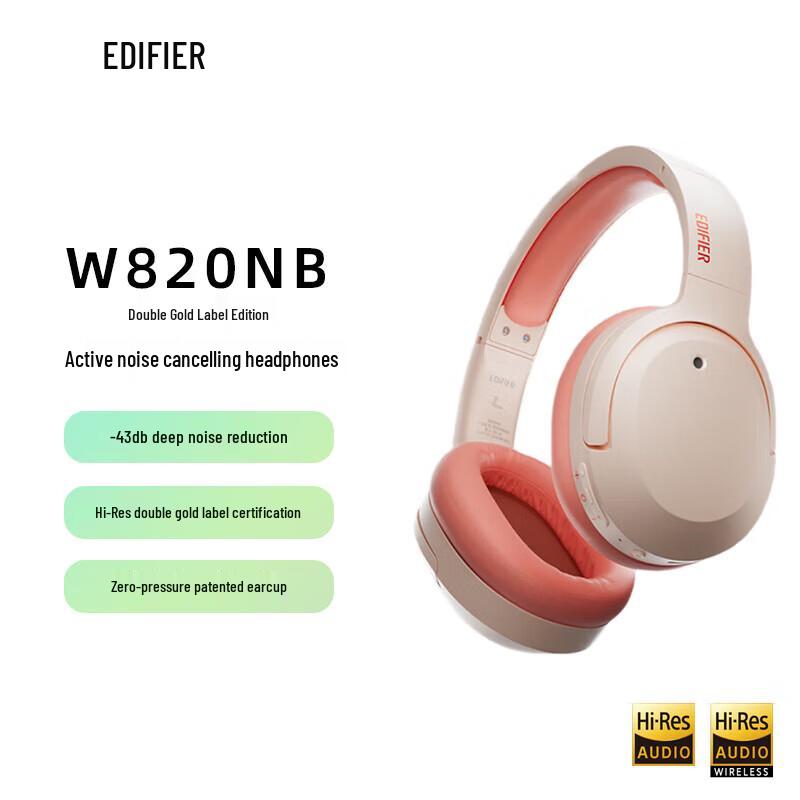 EDIFIER W820NB Dual Hi-Res ANC Bluetooth Headphones
EDIFIER W820NB Dual Hi-Res ANC Bluetooth Headphones