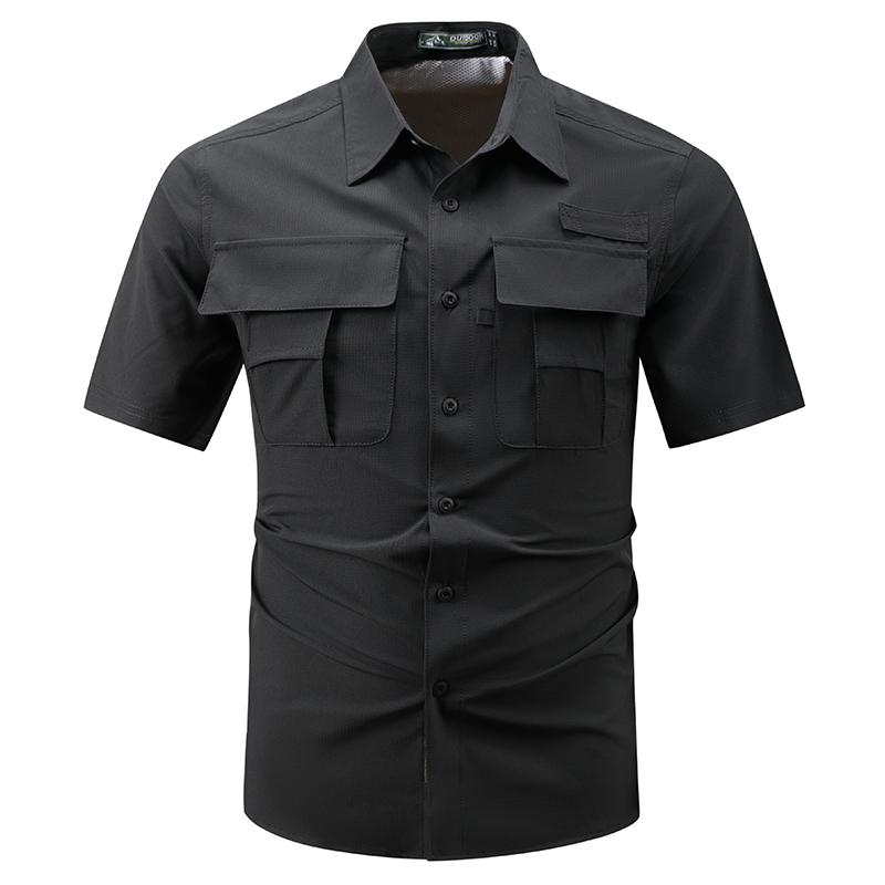 Summer Outdoor Casual Shirt Multi Pocket Workwear Short Sleeved Shirt, Outdoor Breathable Thin Shirt Quick Drying Men s Shirt M чорний
Summer Outdoor Casual Shirt Multi Pocket Workwear Short Sleeved Shirt, Outdoor Breathable Thin Shirt Quick Drying Men s Shirt M чорний
