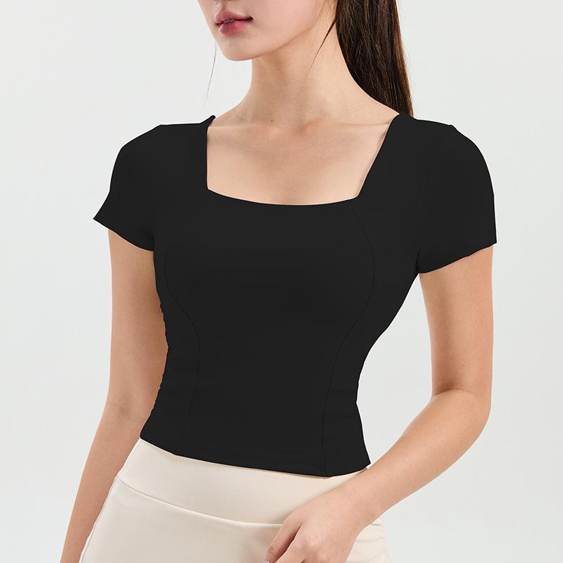 Women s Shockproof Short Sleeve One-Piece Fitness Top - Slim Fit, Elastic, Nude Feel Yoga & Running Tee Small
Women s Shockproof Short Sleeve One-Piece Fitness Top - Slim Fit, Elastic, Nude Feel Yoga & Running Tee Small