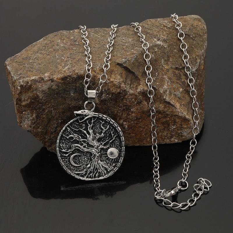 Minimalist Vintage Sun Moon Tree Of Life Necklace For Men Nordic Jewelry Gift 60cm
Minimalist Vintage Sun Moon Tree Of Life Necklace For Men Nordic Jewelry Gift 60cm