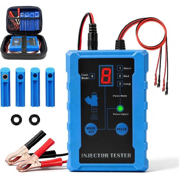 MR CARTOOL Fuel Injector Tester, Automotive Fuel Injector Cleaner Kit with 8 Pulse Modes, 12V Universal Auto Fuel Injector Pressure Tester with 4 V55
MR CARTOOL Fuel Injector Tester, Automotive Fuel Injector Cleaner Kit with 8 Pulse Modes, 12V Universal Auto Fuel Injector Pressure Tester with 4 V55