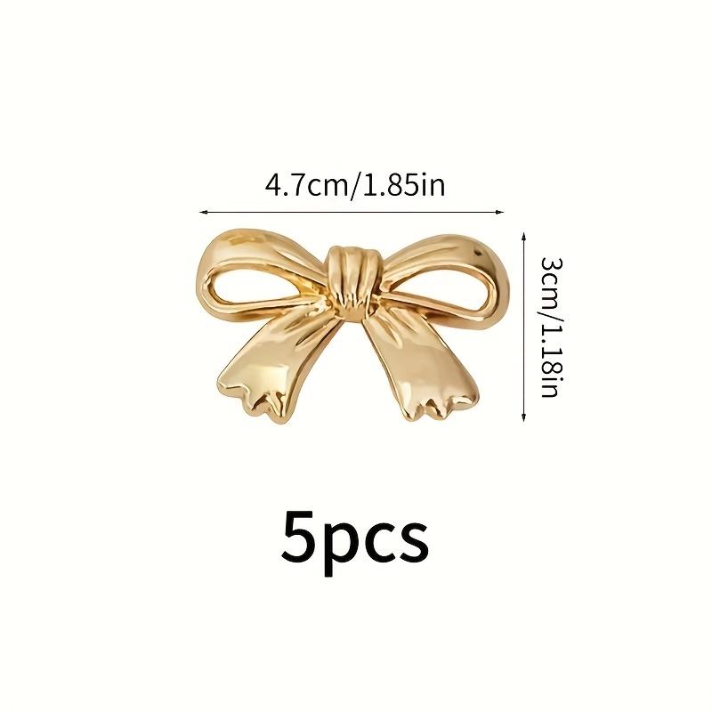 5pcs Bow Decorative Metal Buckle Exquisite Fashionable Bow Decoration Handmade Bag Bows DIY Decorative Clasp Home Decoration
5pcs Bow Decorative Metal Buckle Exquisite Fashionable Bow Decoration Handmade Bag Bows DIY Decorative Clasp Home Decoration