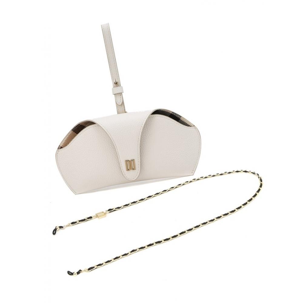 Dax Accessories Ivory Dd Logo Leather Glasses Case And Charm Ornament+chain Dd Logo Decorative Glasses Strap 
Dax Accessories Ivory Dd Logo Leather Glasses Case And Charm Ornament+chain Dd Logo Decorative Glasses Strap