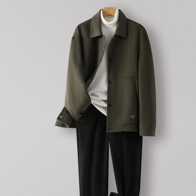 Новое весенне-осеннее пальто из 100% шерсти, короткая куртка, двухстороннее шерстяное пальто, мужское пальто без кашемира 4XL
Новое весенне-осеннее пальто из 100% шерсти, короткая куртка, двухстороннее шерстяное пальто, мужское пальто без кашемира 4XL