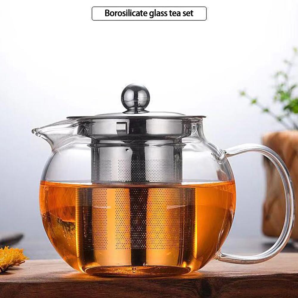 Glass Tea Pot Kettle 650ML/950ML/1300ML Teapot with Stainless Steel Strainer Infuser Filter Tea Cup Set kitchen accessories
Glass Tea Pot Kettle 650ML/950ML/1300ML Teapot with Stainless Steel Strainer Infuser Filter Tea Cup Set kitchen accessories