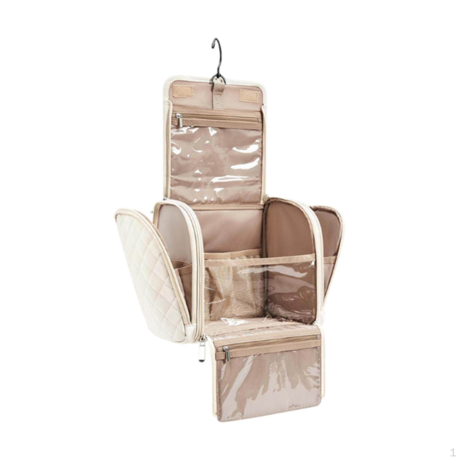 Підвісна косметичка-органайзер для жінок і дівчат, компактний портативний дорожній кейс для макіяжу з бежевий
Підвісна косметичка-органайзер для жінок і дівчат, компактний портативний дорожній кейс для макіяжу з бежевий