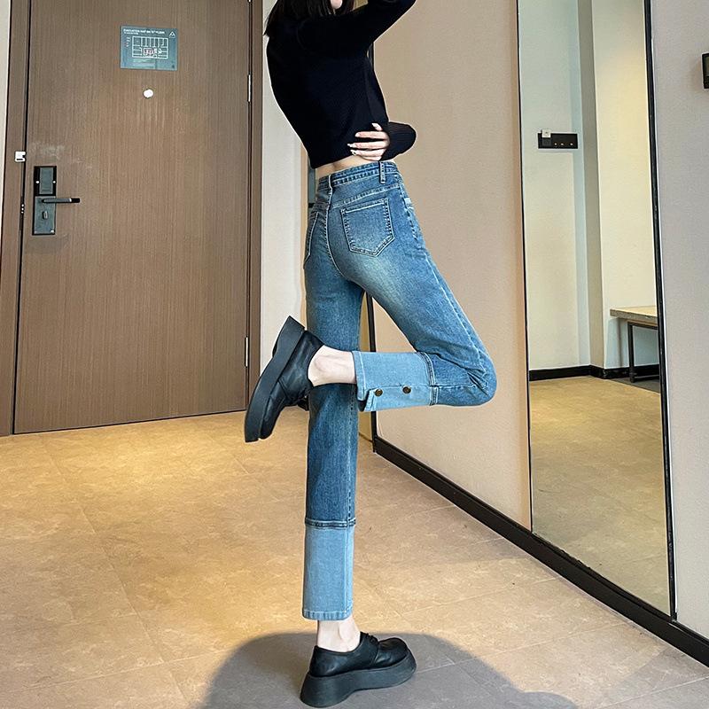 Ретро Прямые Джинсы для Женщин Двубортные Девятиточечный Маленький Дизайн Дымчатые Брюки XXL
Ретро Прямые Джинсы для Женщин Двубортные Девятиточечный Маленький Дизайн Дымчатые Брюки XXL