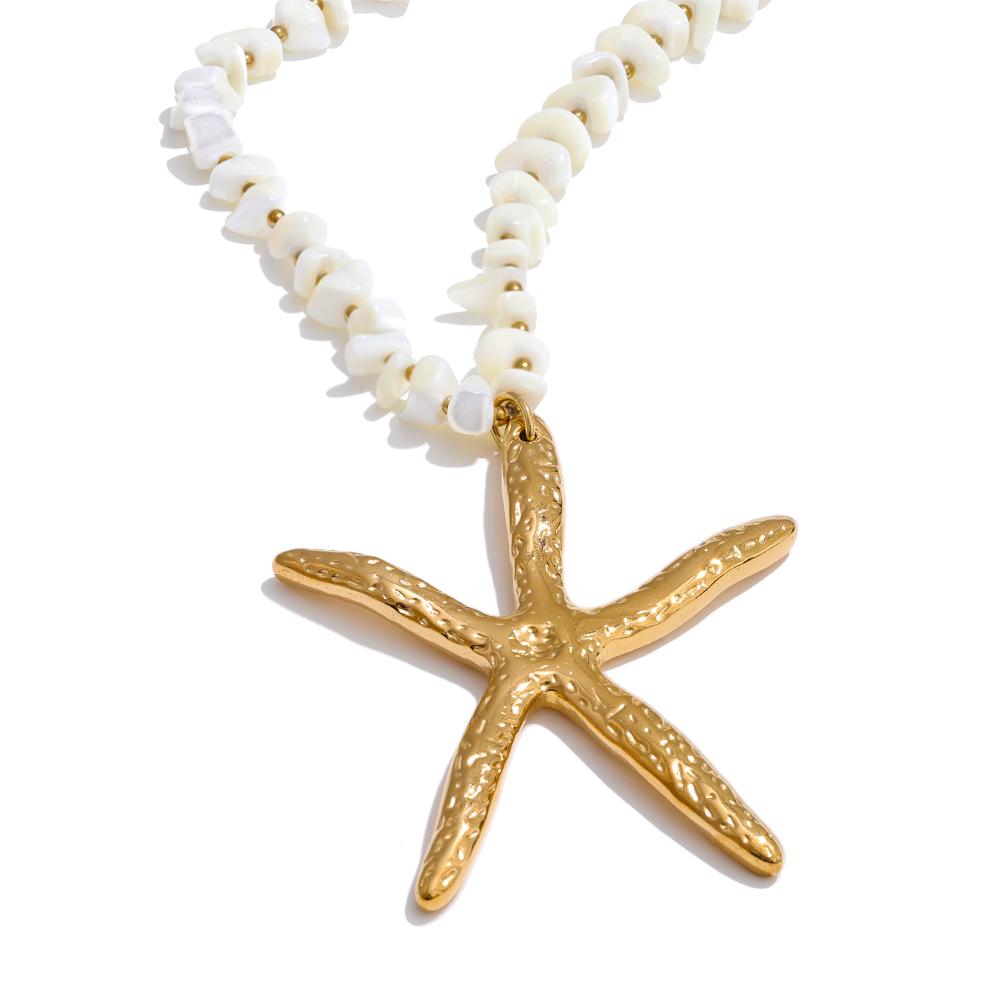 Yhpup 60+7cm Ocean Style Shell Handmade Chain Large Sea Star Pendant Necklace Stainless Steel Beach Holiday Jewelry 2025
Yhpup 60+7cm Ocean Style Shell Handmade Chain Large Sea Star Pendant Necklace Stainless Steel Beach Holiday Jewelry 2025