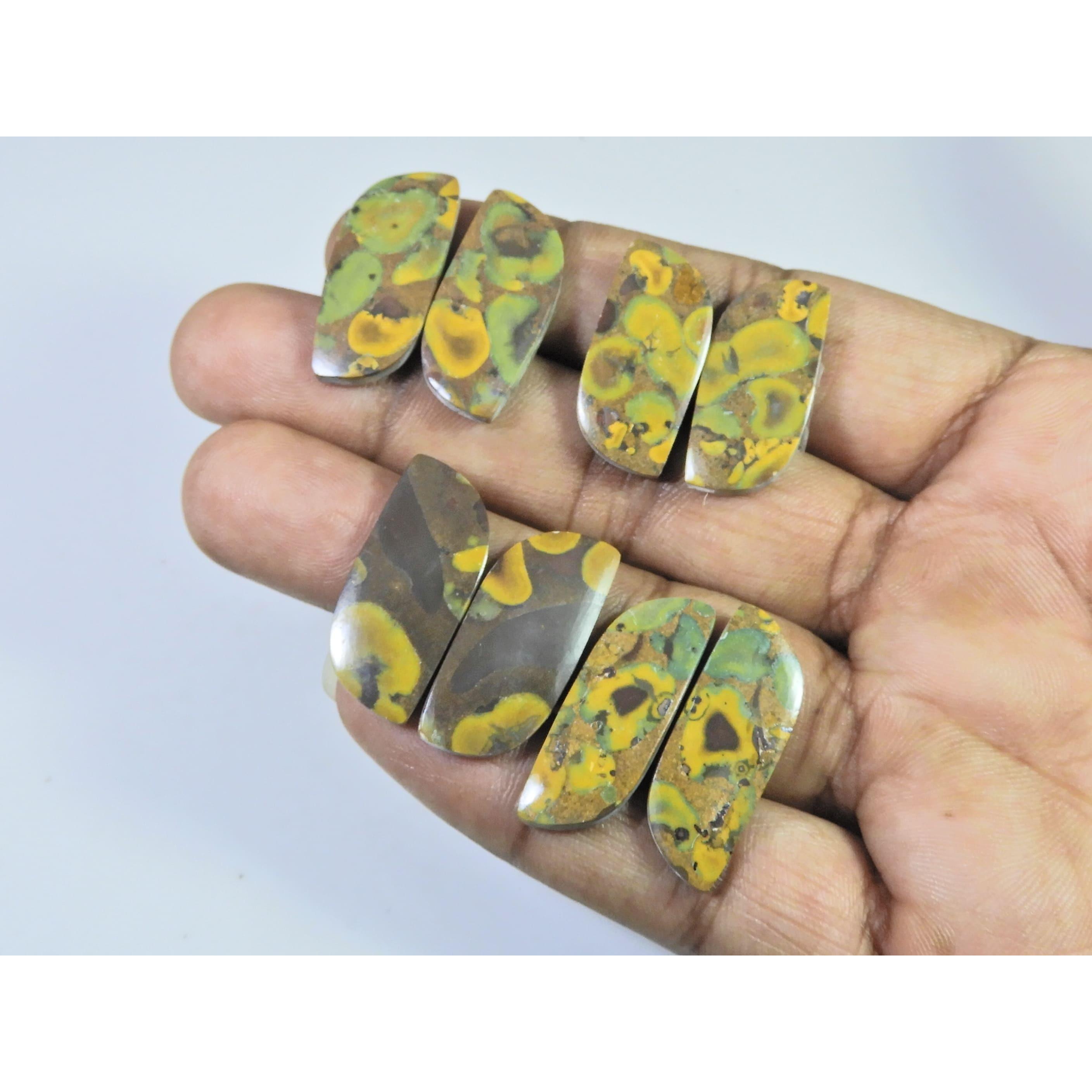 95Cts. Natural Fruit Jasper Matched Pair Fancy Loose Gemstone 04 Pair Lot C-2196
95Cts. Natural Fruit Jasper Matched Pair Fancy Loose Gemstone 04 Pair Lot C-2196