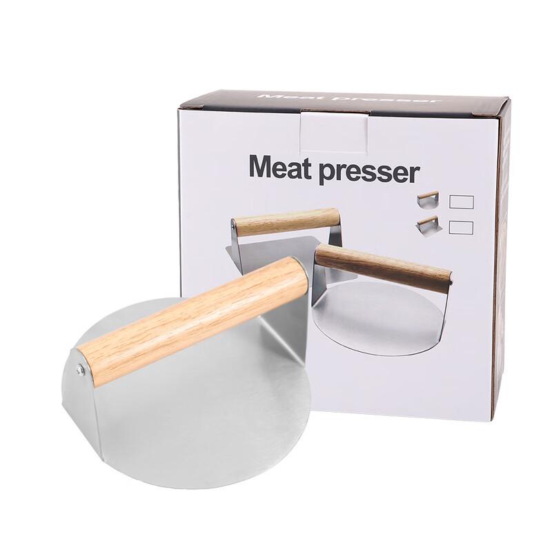 Stainless Steel Oak Handle Meat Press
Stainless Steel Oak Handle Meat Press