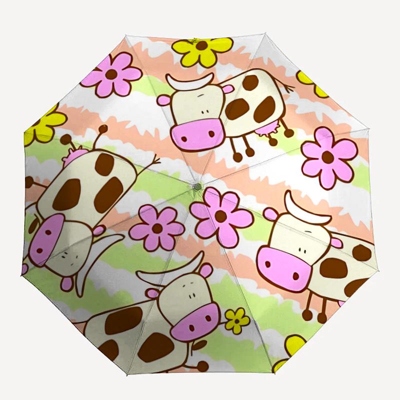 1pc Cow FloralAutomatic Open/close Umbrella, 8-Rib sturdy structure, Portable Travel Umbrella, Parties, Everyday Usec103
1pc Cow FloralAutomatic Open/close Umbrella, 8-Rib sturdy structure, Portable Travel Umbrella, Parties, Everyday Usec103