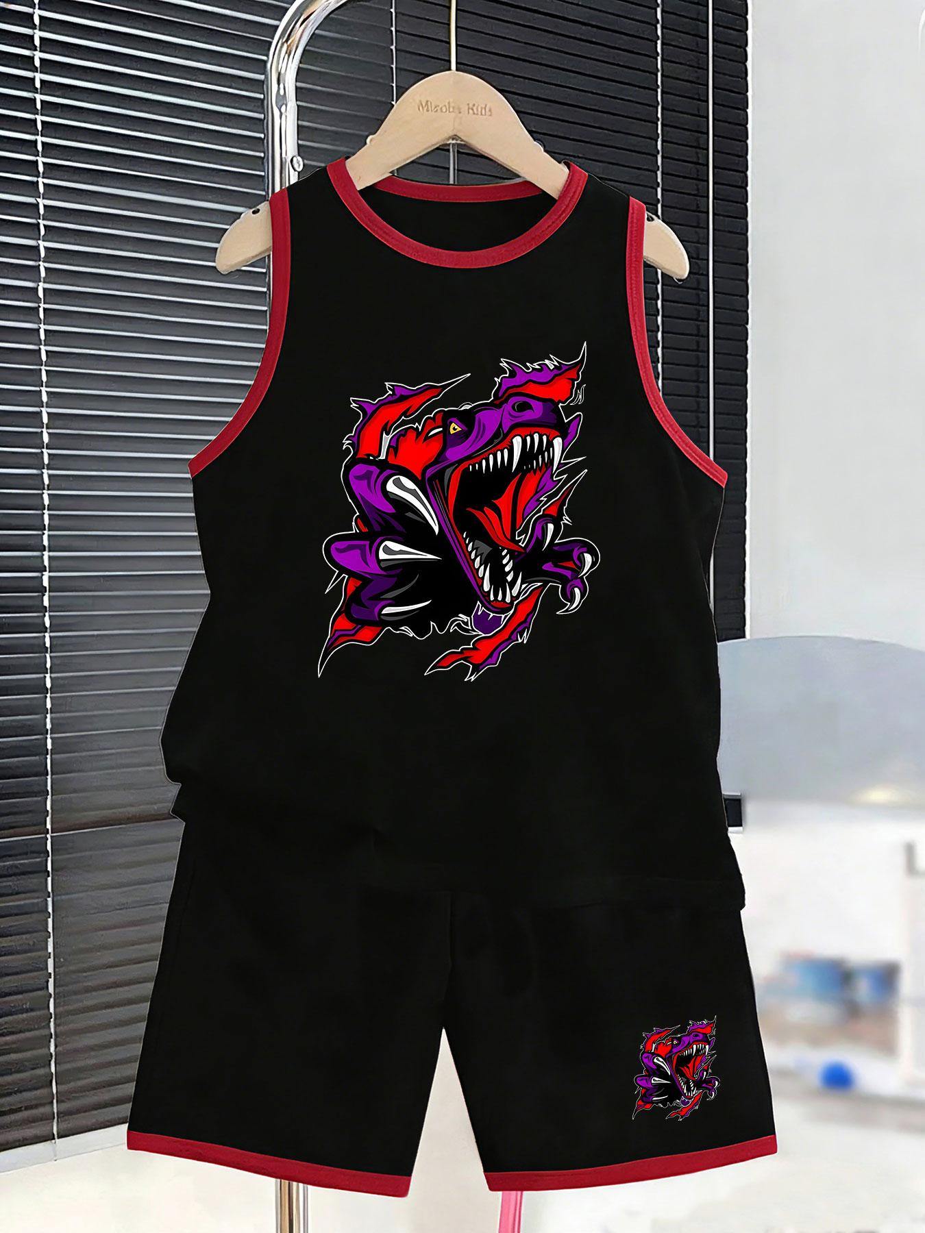 Boys broken dinosaur printed casual set. Wild trendy design, breathable comfy material for outdoor play and daily wear. 2-3Y чёрный
Boys broken dinosaur printed casual set. Wild trendy design, breathable comfy material for outdoor play and daily wear. 2-3Y чёрный
