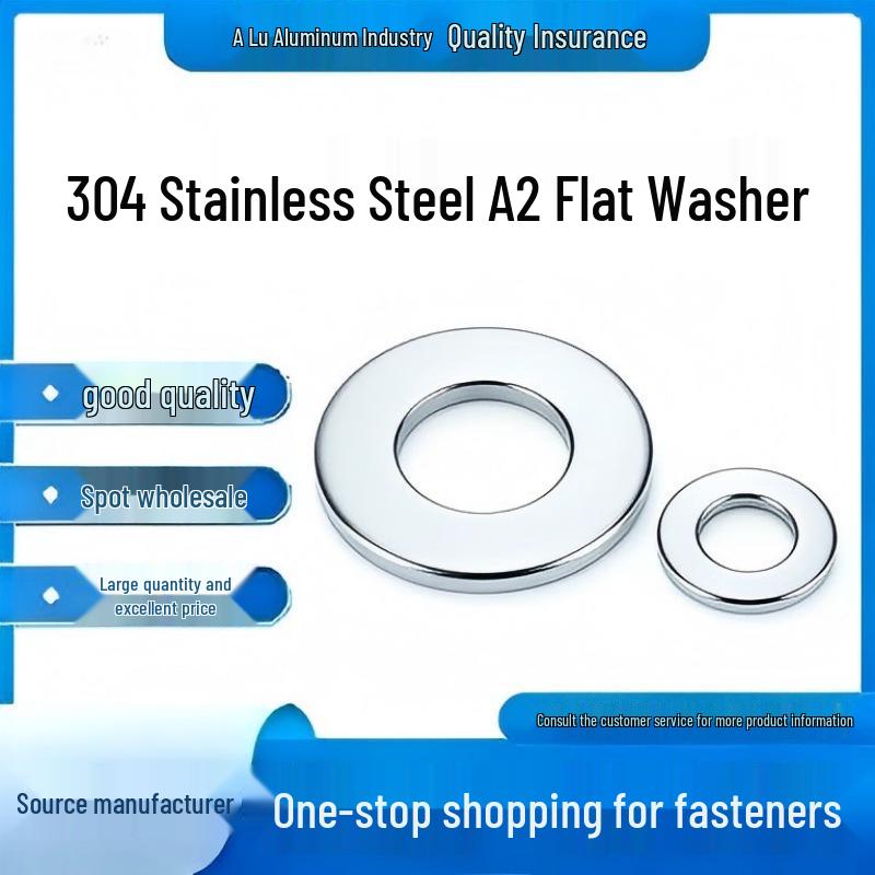 304 Stainless Steel A2 Flat Washer: Rustproof, Thickened Sealing Ring Gasket with Fast Shipping Model 6
304 Stainless Steel A2 Flat Washer: Rustproof, Thickened Sealing Ring Gasket with Fast Shipping Model 6