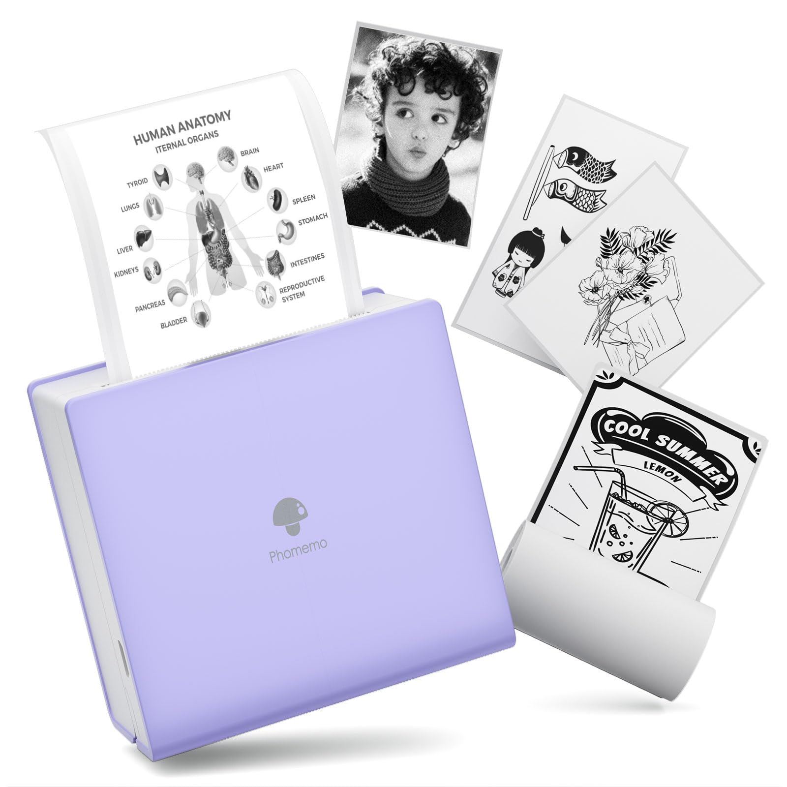 Мобільний принтер Phomemo M02 Термопринтер Фотопринтер Сумісний зі смартфонами Міні-принтер Портативний термопринтер Мобільний фотопринтер Принтер для нотаток фіолетовий
Мобільний принтер Phomemo M02 Термопринтер Фотопринтер Сумісний зі смартфонами Міні-принтер Портативний термопринтер Мобільний фотопринтер Принтер для нотаток фіолетовий