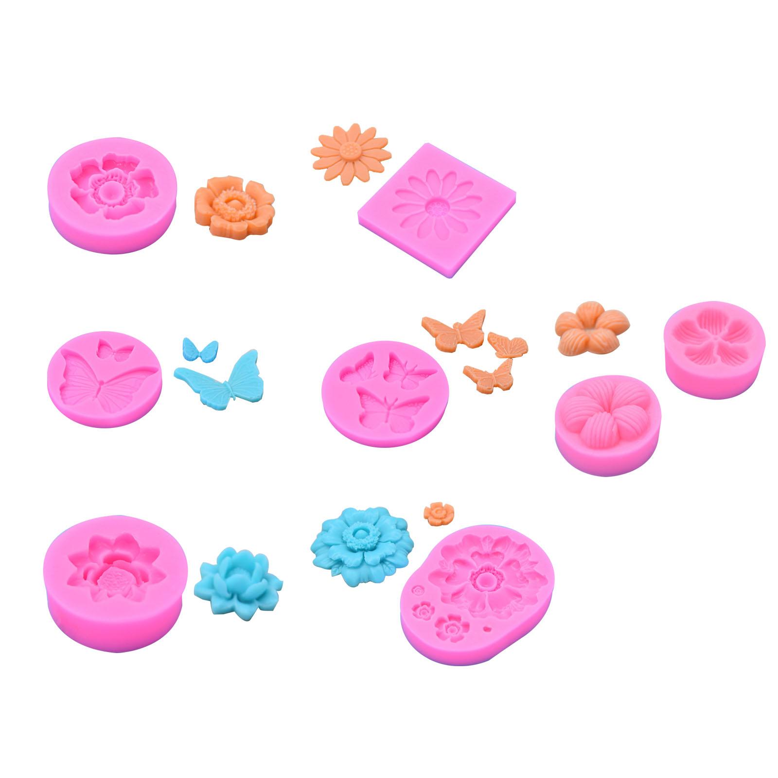 Chocolate Moulds Flower/Butterfly Shape Baking Mold Fondant Mould Cake Molds Silicone Material Gift for DIY Baking Lover C
Chocolate Moulds Flower/Butterfly Shape Baking Mold Fondant Mould Cake Molds Silicone Material Gift for DIY Baking Lover C
