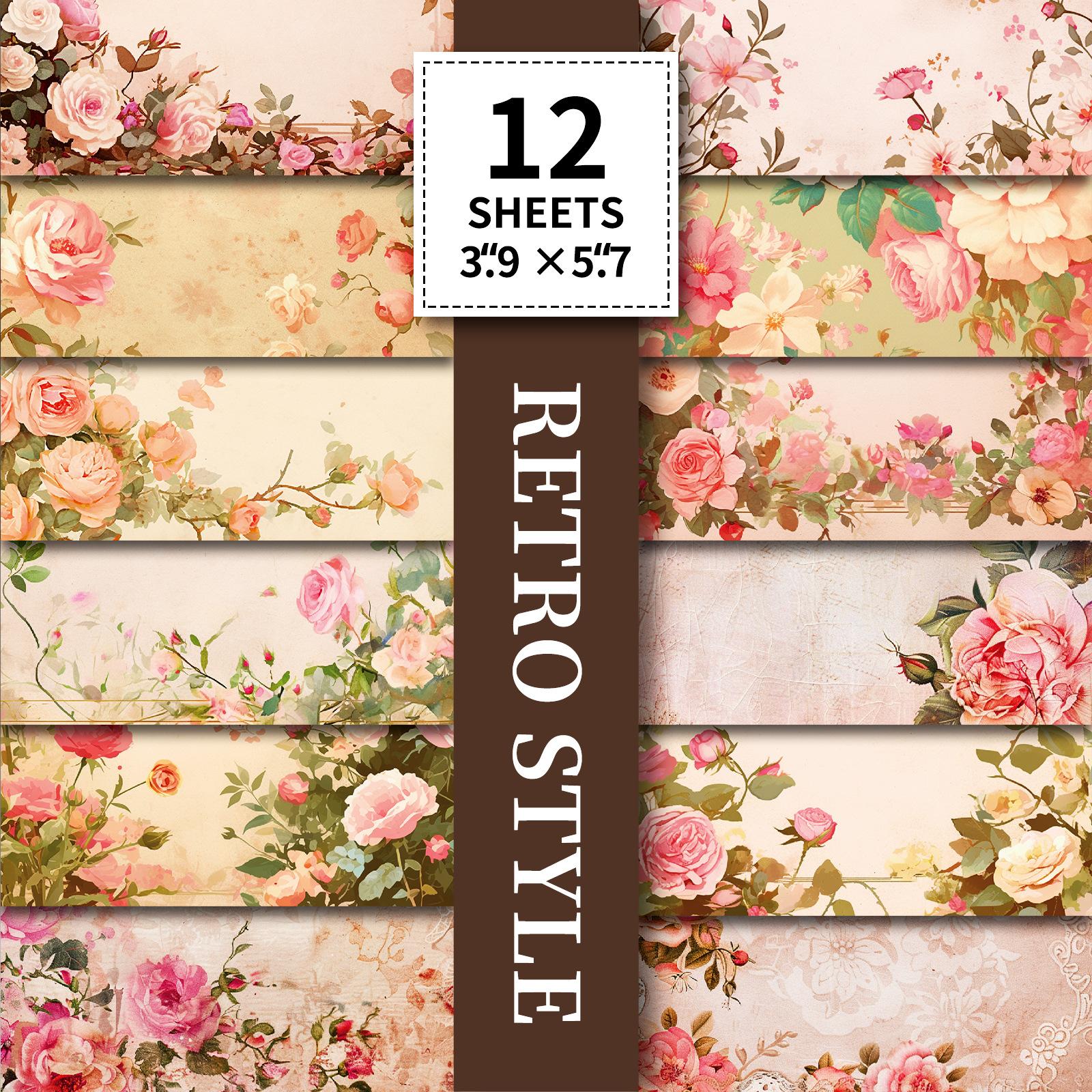 12 Fragrant Flower Shadow Series Material Paper Retro Flower Bottom Decorative Collage Material Children S Diy Hand Account 14.7*11CM
12 Fragrant Flower Shadow Series Material Paper Retro Flower Bottom Decorative Collage Material Children S Diy Hand Account 14.7*11CM
