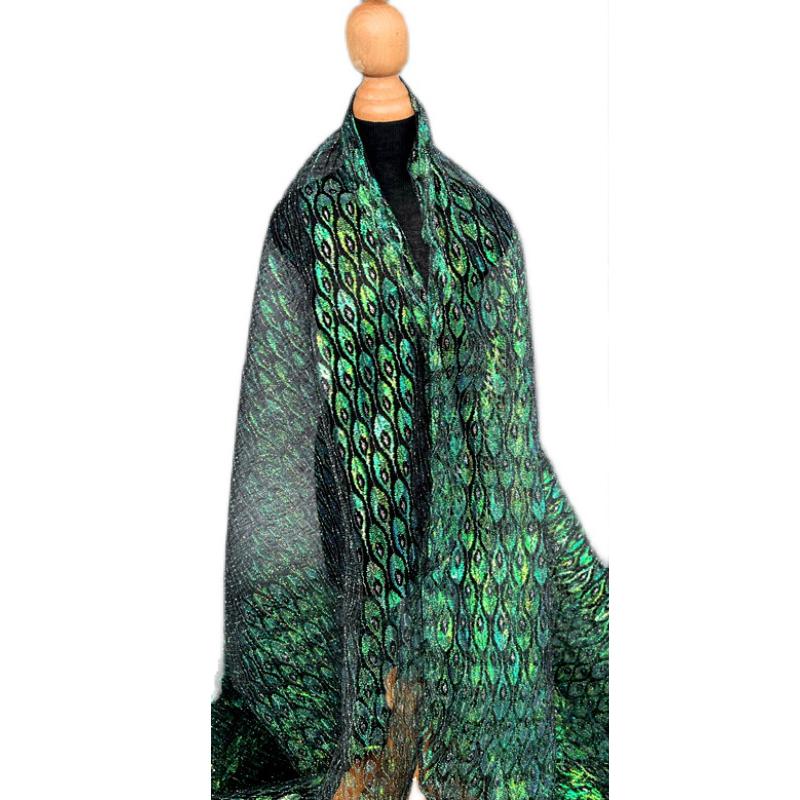 Peacock Feather Mesh Sheer Tulle Fabric Colorful Transparent Lace Designer Fabric For DIY Sewing Hanfu Dress Garment Material 1M
Peacock Feather Mesh Sheer Tulle Fabric Colorful Transparent Lace Designer Fabric For DIY Sewing Hanfu Dress Garment Material 1M