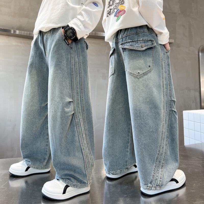 ZhiLi Kids Cartoon Embroidered High-Waisted Wide-Leg Jeans 160cm
ZhiLi Kids Cartoon Embroidered High-Waisted Wide-Leg Jeans 160cm