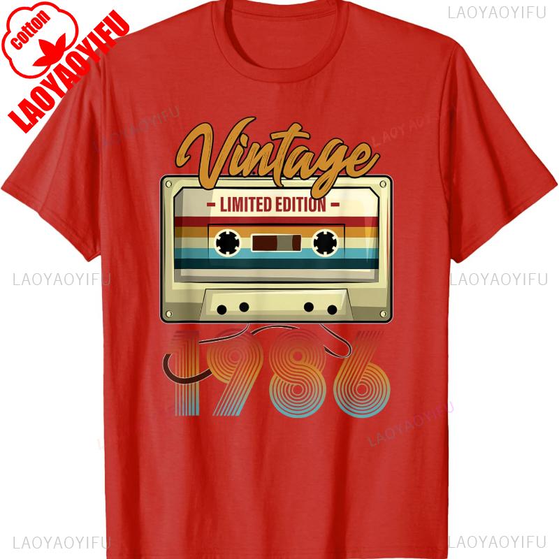 Vintage 1986 40th Birthday Cassette Tape for Unisex Women BDay Trending TShirt Fashion Streetwear Adult Printed Tshirt Tops S
Vintage 1986 40th Birthday Cassette Tape for Unisex Women BDay Trending TShirt Fashion Streetwear Adult Printed Tshirt Tops S