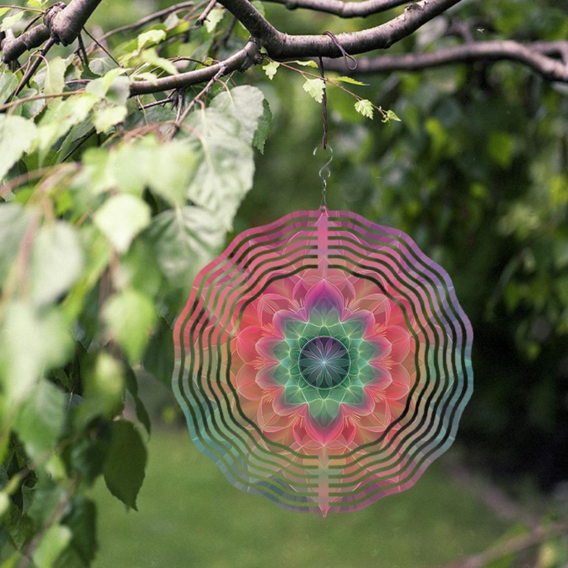 10 Inch Bohemian Style Metal Wind Chime Colorful Spinning Design for Garden Patio Decor No Battery Needed with Hook Ideal Gift 01A
10 Inch Bohemian Style Metal Wind Chime Colorful Spinning Design for Garden Patio Decor No Battery Needed with Hook Ideal Gift 01A