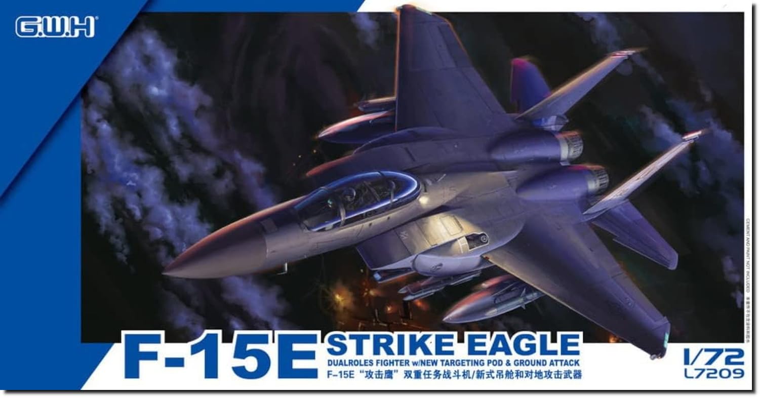 Great Wall Hobby Weapon Equipped Plastic Model L7209 1/72 F-15E Air-to-Ground (Airplane)
Great Wall Hobby Weapon Equipped Plastic Model L7209 1/72 F-15E Air-to-Ground (Airplane)