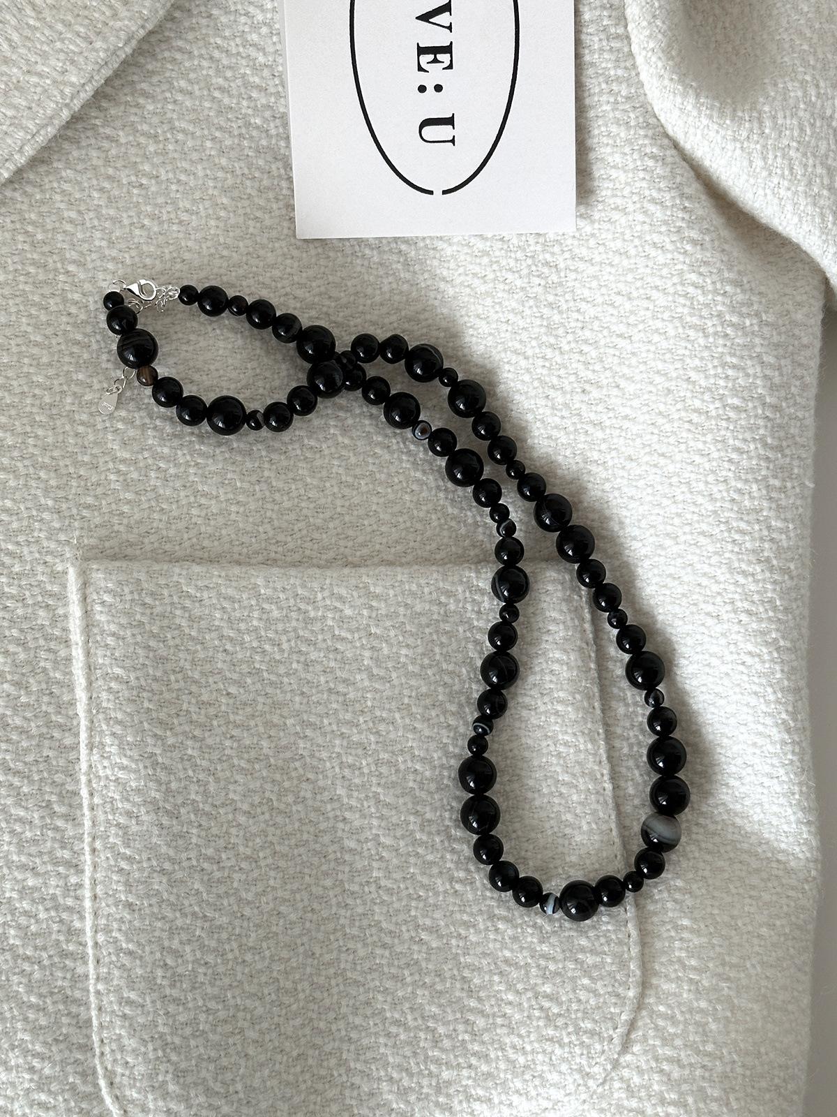 Ожерелье из стерлингового серебра 925 пробы с черным агатом, универсальная ретро-темпераментная цепочка на ключицу, изысканные модные украшения 925 silver
Ожерелье из стерлингового серебра 925 пробы с черным агатом, универсальная ретро-темпераментная цепочка на ключицу, изысканные модные украшения 925 silver