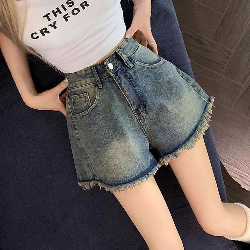 Retro Raw Edge Denim Shorts for Small Women Summer New Pear-shaped Figure High-waisted Wide-leg Hot Pants L
Retro Raw Edge Denim Shorts for Small Women Summer New Pear-shaped Figure High-waisted Wide-leg Hot Pants L