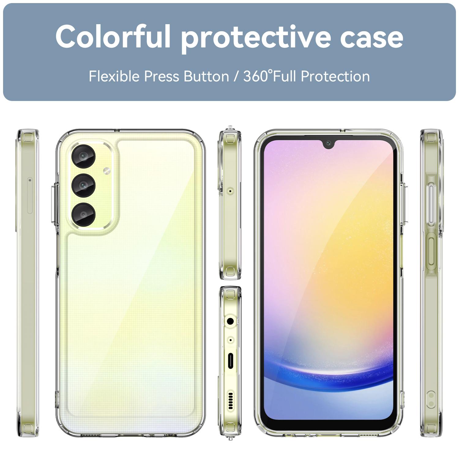 For Samsung Galaxy A25 5G (Global) (161.0 x 76.5 x 8.3mm) Clear Case WANLONFENG FM Series TPU Phone Back Cover (Big Lens Hole) D
For Samsung Galaxy A25 5G (Global) (161.0 x 76.5 x 8.3mm) Clear Case WANLONFENG FM Series TPU Phone Back Cover (Big Lens Hole) D