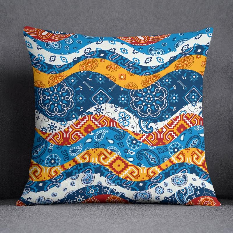 Коллекция подушек в стиле бомизианского узора, подарочная подушка для домашнего офиса, декор для спальни, дивана, автомобиля, чехол для подушки 40x40cm