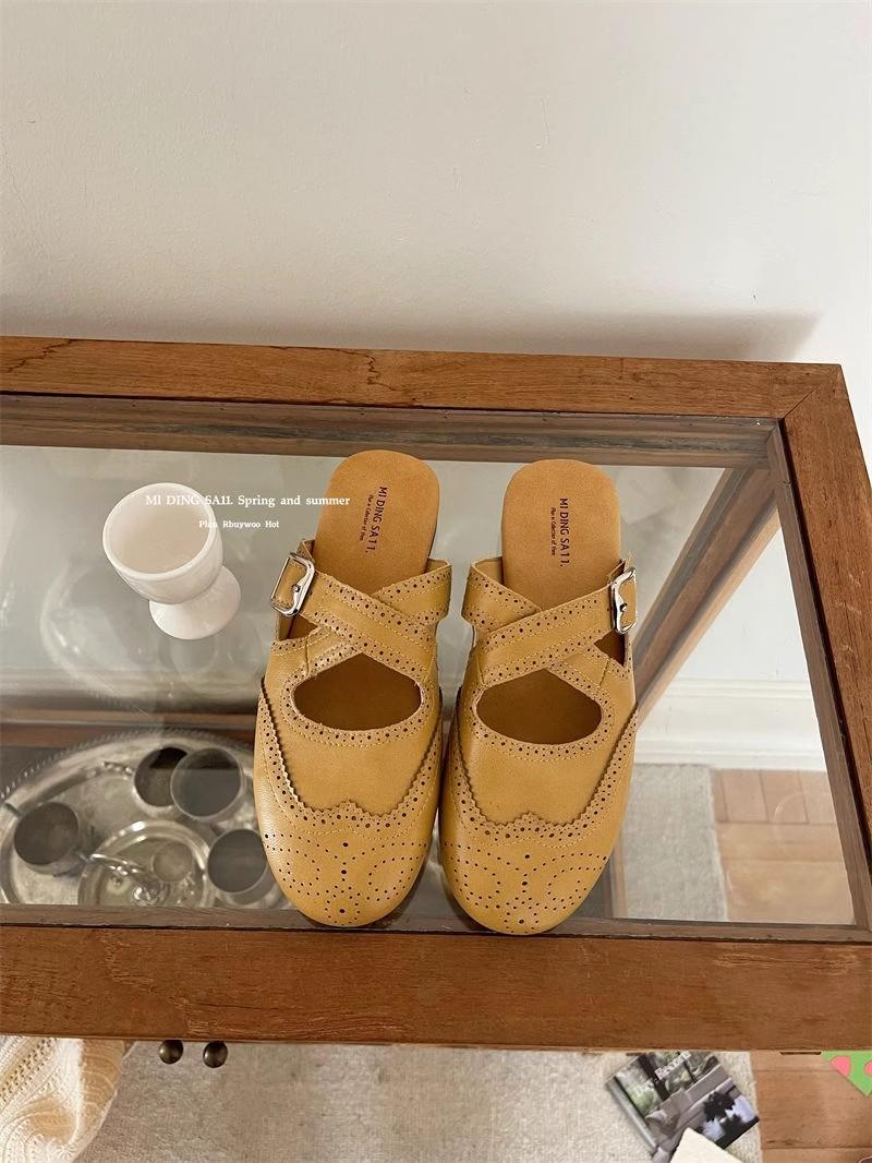 Fashion IPPEUM Women Flat Shoes Summer Mules Black PU Leather Slippers 245 жёлтый
Fashion IPPEUM Women Flat Shoes Summer Mules Black PU Leather Slippers 245 жёлтый