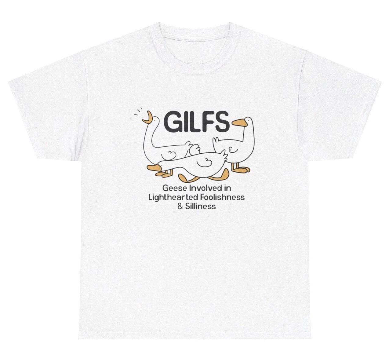 GILFS Geese Involved In Foolishness T Shirt Funny Goose Inappropriate Gift Tee XL
GILFS Geese Involved In Foolishness T Shirt Funny Goose Inappropriate Gift Tee XL