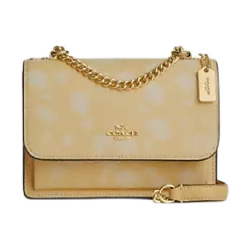 COACH Klare 18 floral print metal chain leather and calfskin shoulder bag small size women s gold color wash yellow золотий
COACH Klare 18 floral print metal chain leather and calfskin shoulder bag small size women s gold color wash yellow золотий
