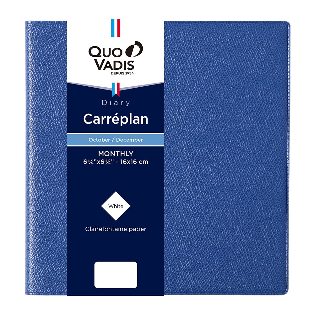 QUOVADIS 2026 planner diary Caleplan/Unpara (monthly block, starts Oct 2025, square size 16x16cm) blue ocean qv12301bl
QUOVADIS 2026 planner diary Caleplan/Unpara (monthly block, starts Oct 2025, square size 16x16cm) blue ocean qv12301bl