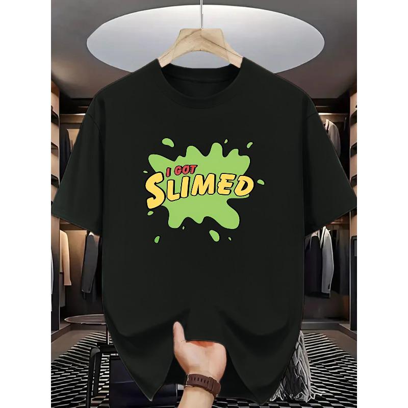Funny I ve Been Slimed! Print T-Shirt for - Casual Round Neck Tee Suitable for Outfits & Summer Wear , Machine Washable Comfortable Top S чёрный
Funny I ve Been Slimed! Print T-Shirt for - Casual Round Neck Tee Suitable for Outfits & Summer Wear , Machine Washable Comfortable Top S чёрный