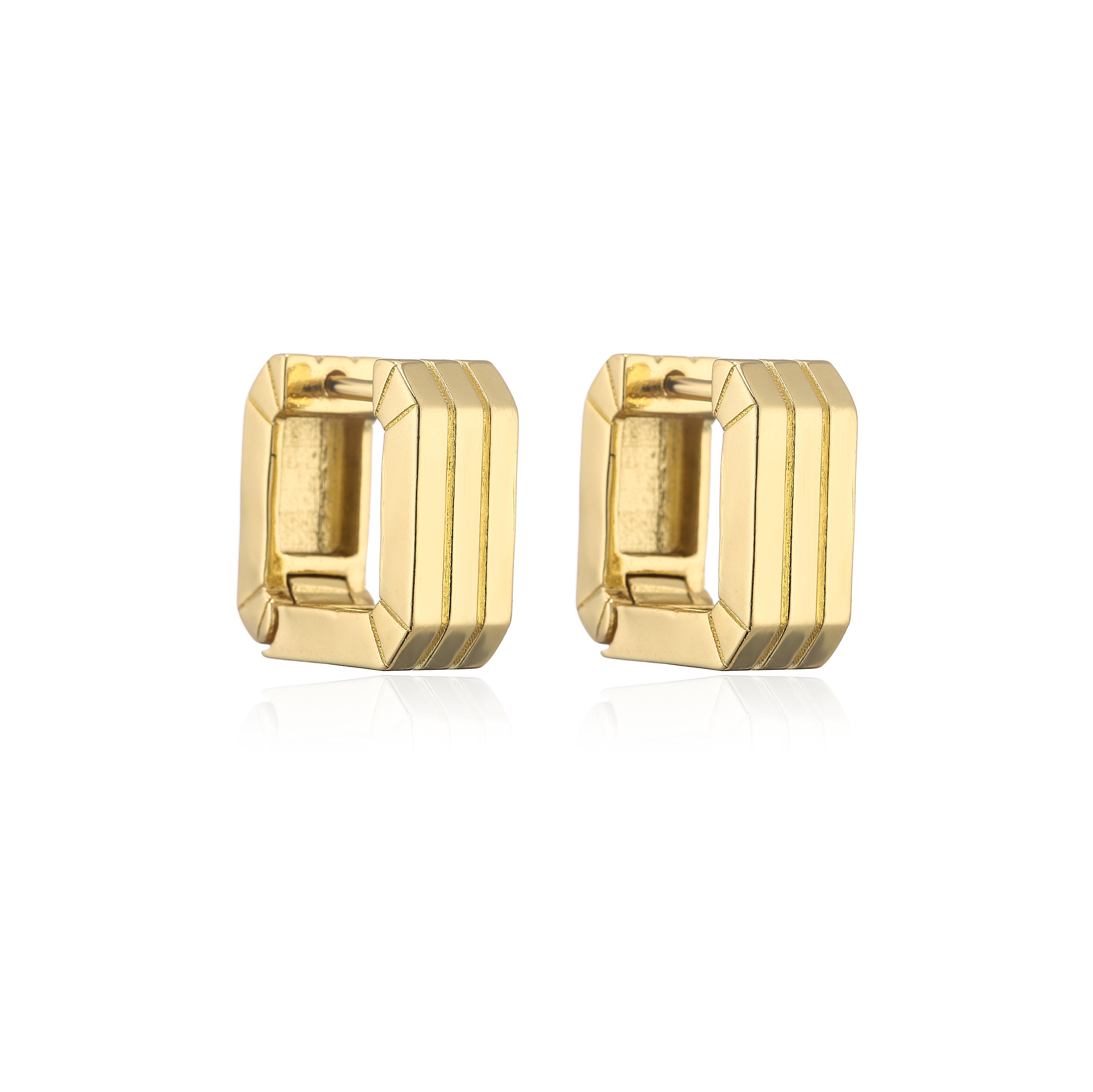 HECHENG,Geometric Small Hoop Earrings for Women, Rectangle Square 18Kplated Zircon ,Earring Gold Copper Color 1 pair золотой
HECHENG,Geometric Small Hoop Earrings for Women, Rectangle Square 18Kplated Zircon ,Earring Gold Copper Color 1 pair золотой
