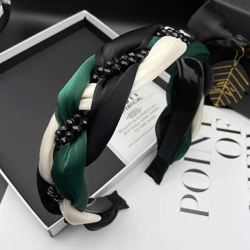 Новая органзовая плетеная повязка на голову черная хрустальная повязка на волосы широкий край нескользящие аксессуары для волос бирюзовый
Новая органзовая плетеная повязка на голову черная хрустальная повязка на волосы широкий край нескользящие аксессуары для волос бирюзовый