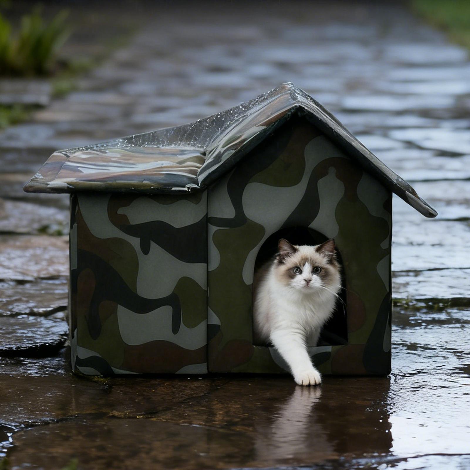 Winter Warm Stray Cat House with Door And Pad Cold Insulated Pet House Winter Pet Thermal Shelter for Patio Camping Beach 43x35x30cm
Winter Warm Stray Cat House with Door And Pad Cold Insulated Pet House Winter Pet Thermal Shelter for Patio Camping Beach 43x35x30cm