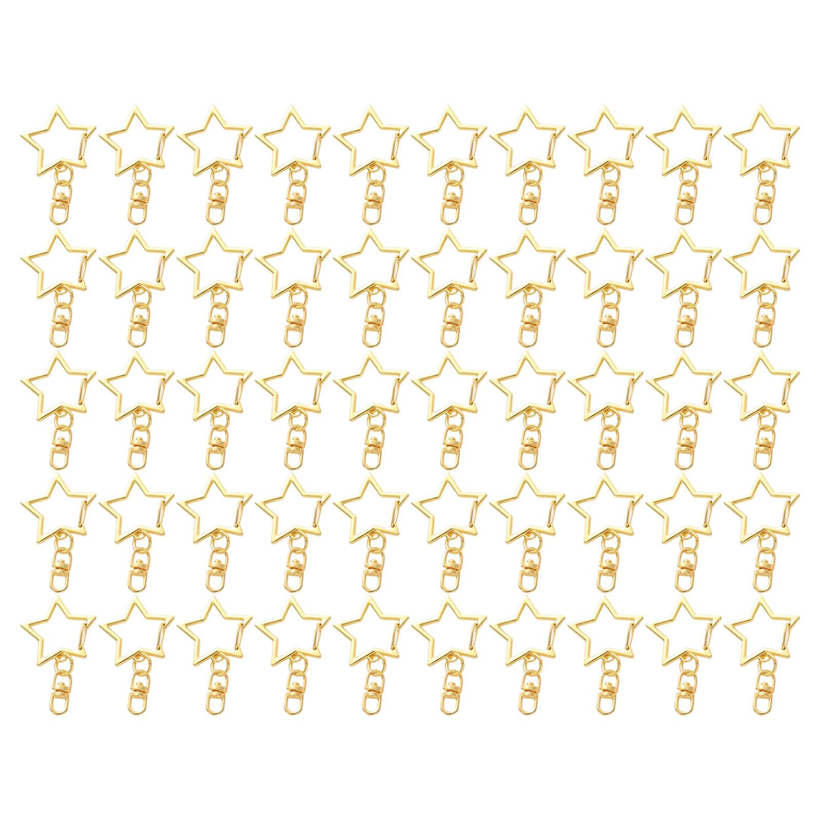 50 Pieces Star Keychain Charm Pendant Hardware Set Lobster Claw Clasps with Jump Rings for Fashion Accessories золотой
50 Pieces Star Keychain Charm Pendant Hardware Set Lobster Claw Clasps with Jump Rings for Fashion Accessories золотой