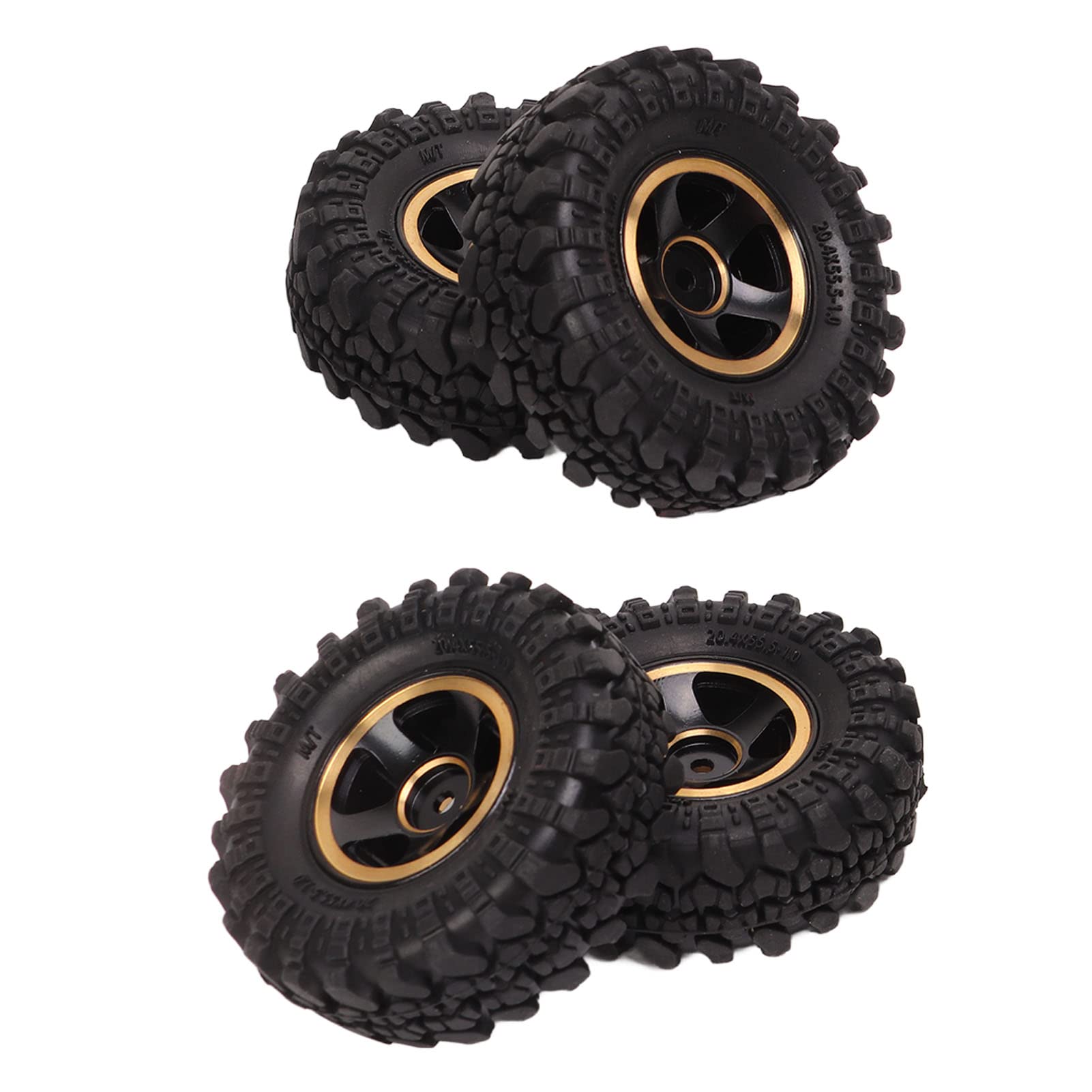 RC Brass Wheel Hub Upgrade Parts Rubber RC Car Tire Cushion Stable Driving for Crawler 4 Tire, 1/18 1/24 (Black Gold)
RC Brass Wheel Hub Upgrade Parts Rubber RC Car Tire Cushion Stable Driving for Crawler 4 Tire, 1/18 1/24 (Black Gold)