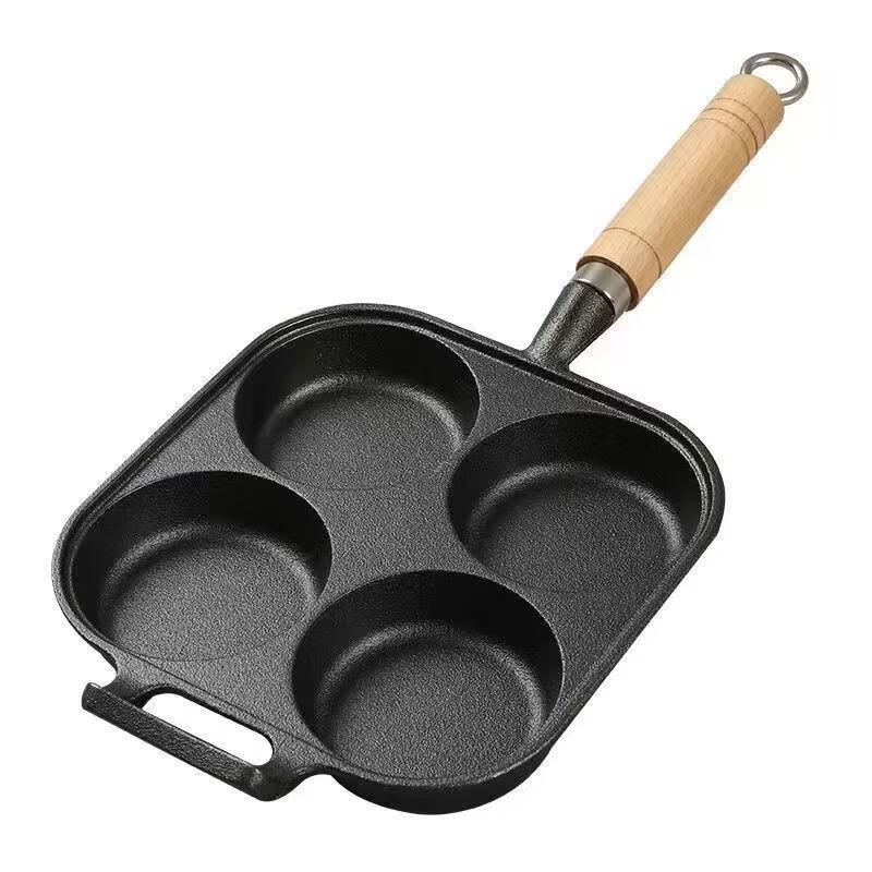 Wutuo Cast Iron 4-Hole Breakfast Frying Pan
Wutuo Cast Iron 4-Hole Breakfast Frying Pan